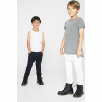 Be Mi Los Angeles Asher Tee in Heather Grey, casual men's T-shirt with a comfortable fit and soft fabric.