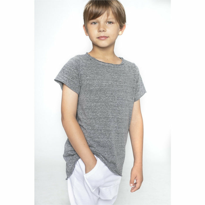 Be Mi Los Angeles Asher Tee in Heather Grey, casual men's T-shirt with a comfortable fit and soft fabric.