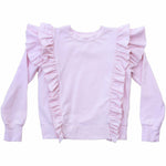 ANASTASIA RUFFLE SLEEVE SWEATSHIRT PINK - Be Mi Los Angeles