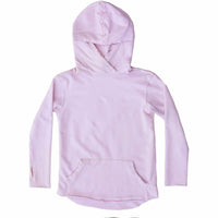 Pink organic Benji hoodie from Be Mi Los Angeles, a soft and stylish sweatshirt with a comfortable fit.