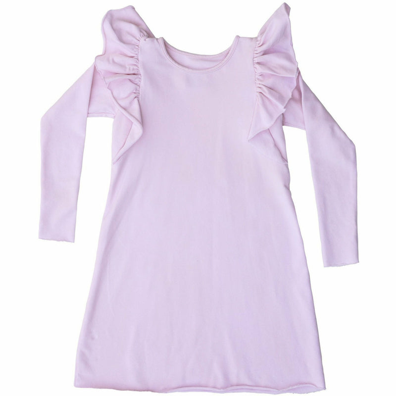 ORGANIC VALENTINA DRESS LONG SLEEVES PINK - Be Mi Los Angeles