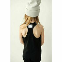 Black romper by Be Mi Los Angeles, stylish one-piece jumpsuit with a comfortable fit and chic design, shown in image 4425.
