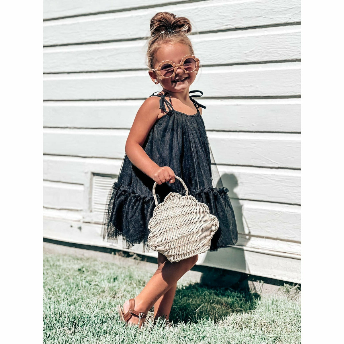 Black Mila Dress by Be Mi Los Angeles featuring a stylish, flowy silhouette and elegant design, perfect for any occasion.