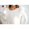 Organic Valentina Dress Long Sleeves Cream - Be Mi Los Angeles