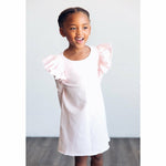 ORGANIC VALENTINA DRESS LONG SLEEVES PINK - Be Mi Los Angeles