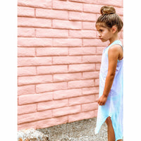Be Mi Los Angeles Lexi Tank Dress in Cotton Candy color, casual sleeveless dress with a relaxed fit and soft fabric.