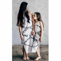 Light-colored zebra print Lexi Tank Dress for adults by Be Mi Los Angeles, featuring a sleeveless design and relaxed fit.
