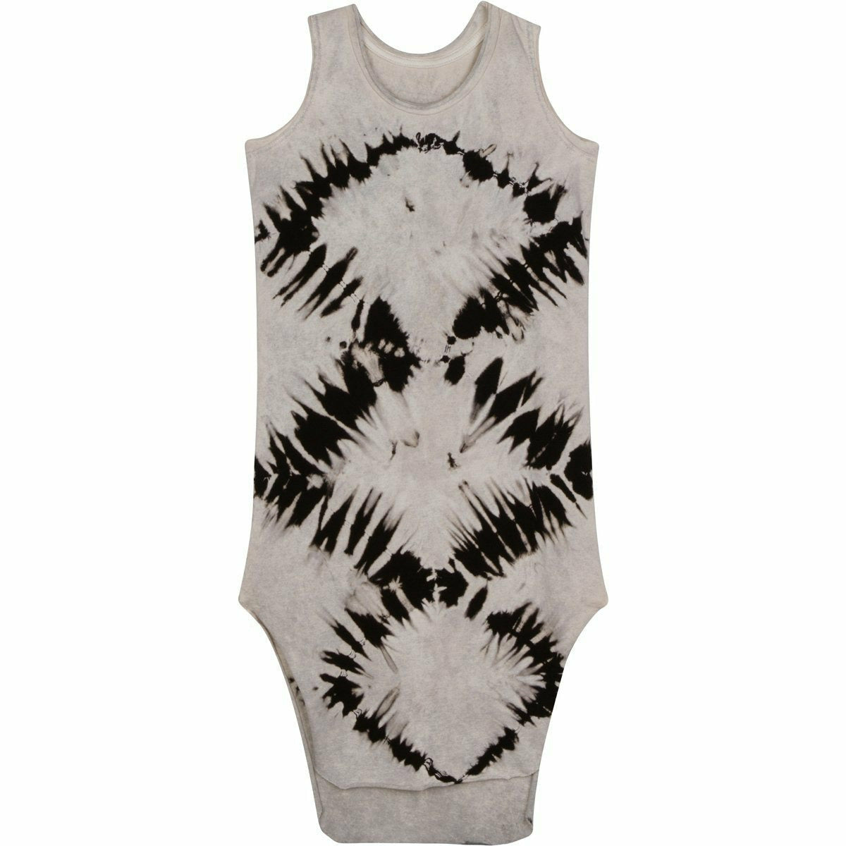 Light zebra print Lexi Tank Dress for adults by Be Mi Los Angeles, featuring a sleeveless design and relaxed fit.