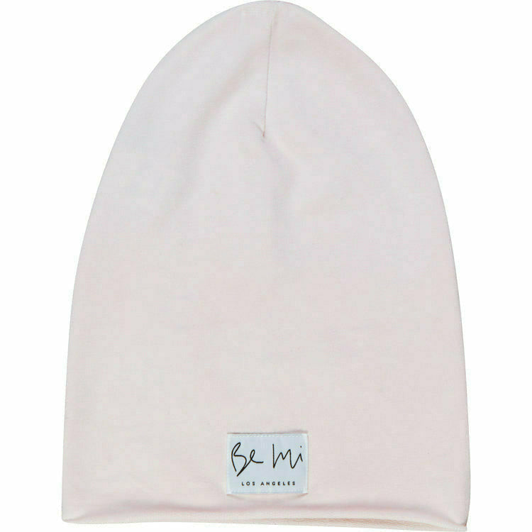 Baby organic beanie by Be Mi Los Angeles, soft knit hat for infants, shown in a cozy, natural fabric with a gentle fit.