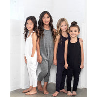 Pink Be Mi Los Angeles romper, lightweight and stylish, displayed on a hanger with a soft fabric texture.