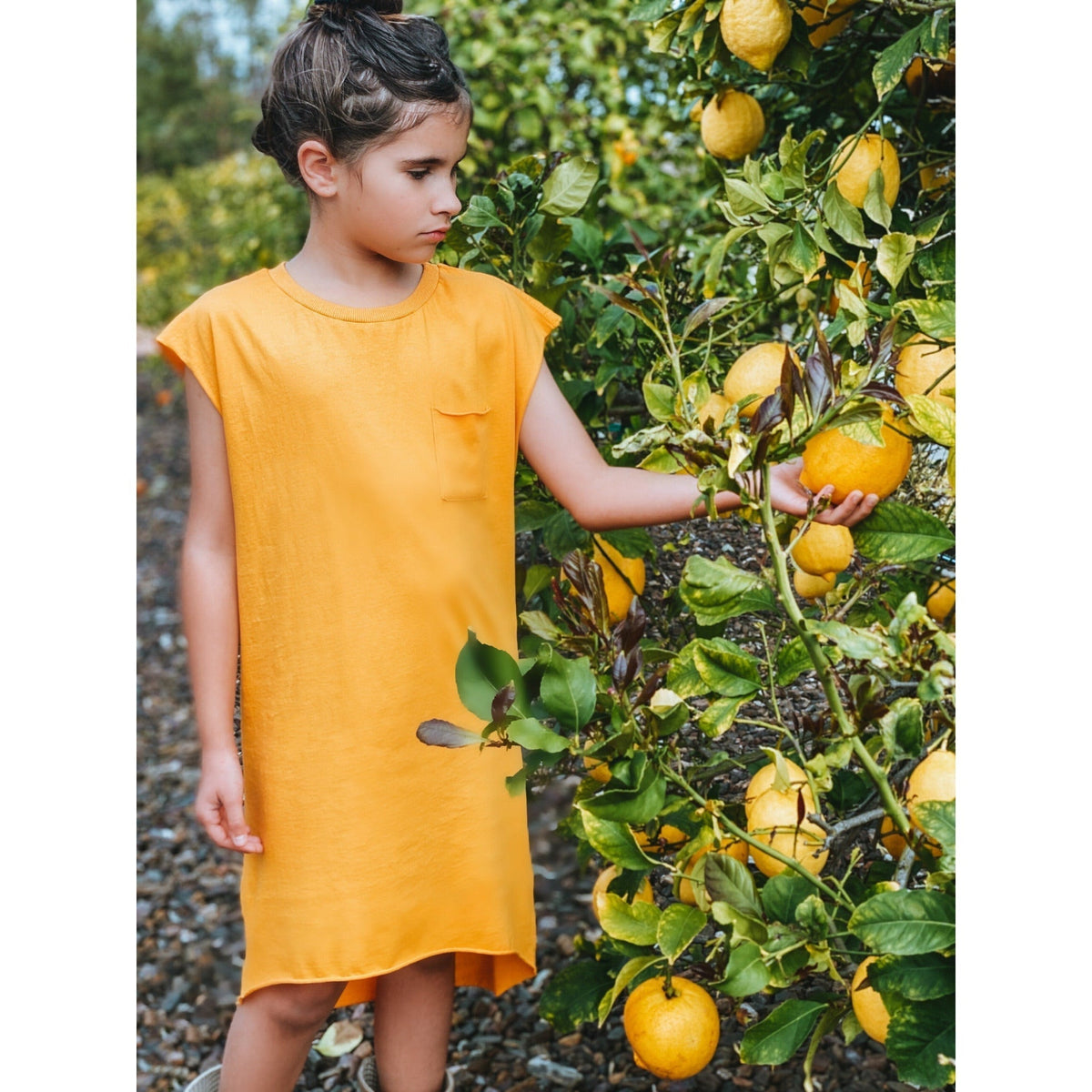 Be Mi Los Angeles Maya Tee Dress displayed on a hanger, featuring a casual, stylish design with soft fabric and relaxed fit.