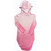 ombre pink organic hoodie derss