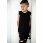 RAW EDGE TANK TOP BLACK - Be Mi Los Angeles