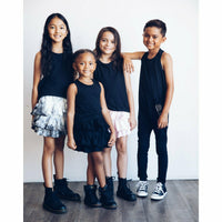 Be Mi Los Angeles Asher Tank in black, featuring a sleek sleeveless design with a relaxed fit, perfect for casual wear.