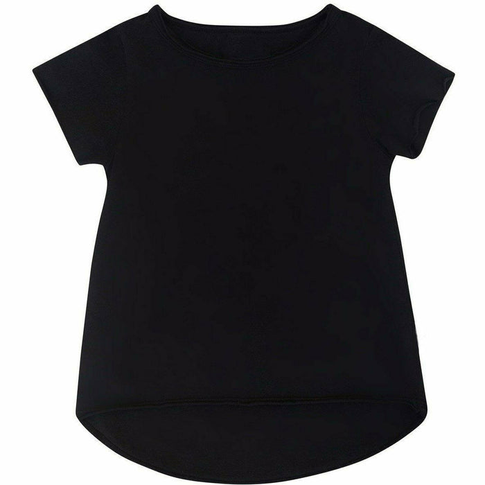 Black Asher baby tee by Be Mi Los Angeles featuring a casual, fitted design, perfect for stylish everyday wear.