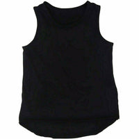 Black Asher Baby Tank Top by Be Mi Los Angeles, soft cotton sleeveless shirt for infants, front view with simple design.