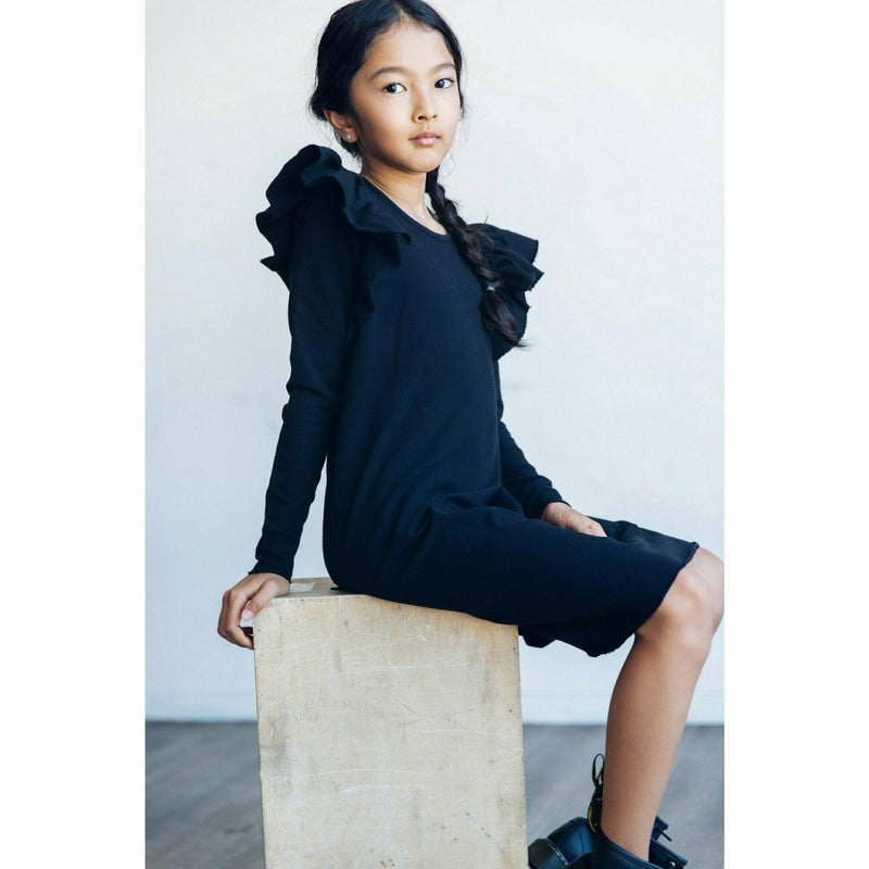 Organic Valentina Dress Black - Be Mi Los Angeles