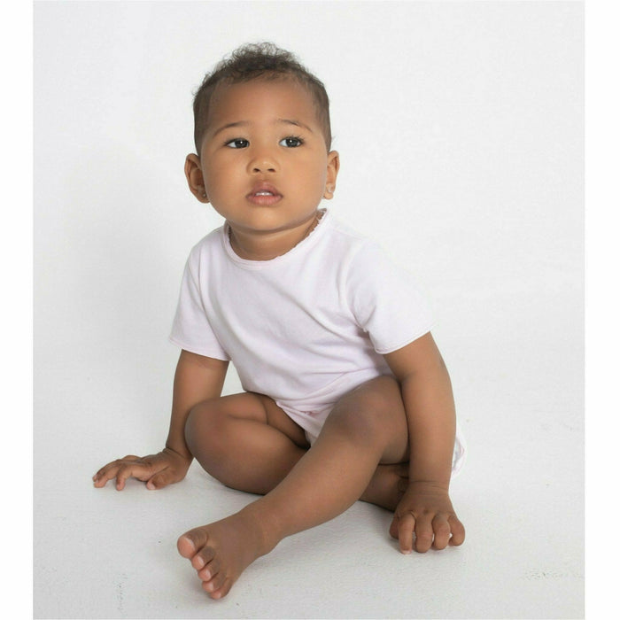Pink Asher Baby Tee by Be Mi Los Angeles, soft cotton short-sleeve top for infants with cute, casual style.