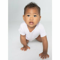 Pink Asher Baby Tee by Be Mi Los Angeles, soft cotton short-sleeve top for girls, featuring a comfortable fit and casual style.