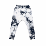 Organic Malibu Joggers Marble Tie Dye Black/White - Be Mi Los Angeles