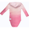 ombre pink organic hoodie derss
