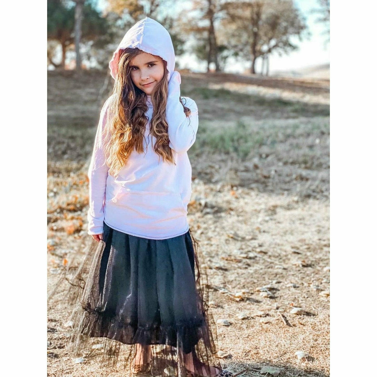 Pink Organic Benji Hoodie from Be Mi Los Angeles, a soft and stylish sweatshirt with a comfortable fit.