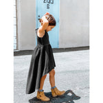 Organic Giselle Dress Black - Be Mi Los Angeles