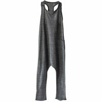 Be Mi Los Angeles Heather Grey romper featuring a comfortable, stylish one-piece design with short sleeves and a relaxed fit.
