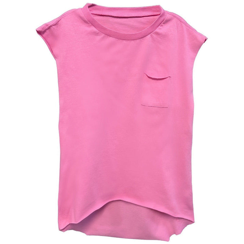 pink tshirt cotton dress