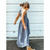 ORGANIC GISELLE DRESS OIL GREY WASH - Be Mi Los Angeles