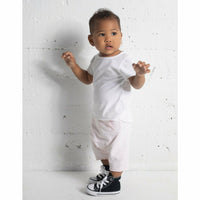 Black Asher Baby Tee by Be Mi Los Angeles, soft cotton T-shirt for infants with a comfortable fit and simple design.