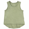 baby cotton soft tank top in olive color