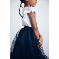 Be Mi Los Angeles Natalia Ruffle Top Sleeveless, stylish sleeveless top with ruffle details, perfect for casual or dressy occasions.